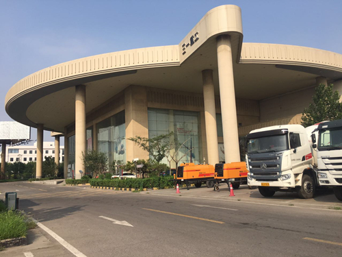 三一天津6S中心办公楼展示台外立面改造工程